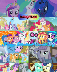 Size: 1920x2400 | Tagged: safe, edit, edited screencap, editor:itsmgh1203, imported from derpibooru, screencap, apple bloom, applejack, bon bon, cloudy quartz, cookie crumbles, dj pon-3, fluttershy, izzy moonbow, limestone pie, lyra heartstrings, marble pie, maud pie, night light, pear butter, photo finish, pinkie pie, pipp petals, posey shy, princess cadance, princess celestia, princess luna, rainbow dash, rarity, scootaloo, starlight glimmer, sunny starscout, sunset shimmer, sweetie belle, sweetie drops, trixie, twilight sparkle, twilight velvet, vinyl scratch, windy whistles, zipp storm, alicorn, earth pony, human, pegasus, pony, unicorn, all bottled up, equestria girls, equestria girls series, flutter brutter, forgotten friendship, hearthbreakers, parental glideance, season 1, season 4, season 5, season 6, season 7, season 8, slice of life (episode), surf and/or turf, the cutie mark chronicles, the perfect pear, twilight's kingdom, spoiler:g5, spoiler:my little pony: tell your tale, spoiler:s08, spoiler:tyts01e46, :o, ^^, adorabloom, applejack's hat, bipedal, book, chalkboard, clothes, cowboy hat, crown, cute, cutealoo, cutie mark crusaders, diasweetes, eyes closed, female, filly, flying, foal, g5, hat, hug, jewelry, leather, leather vest, lesbian, looking at each other, looking at someone, lyrabon, male, mane six, mare, my little pony: tell your tale, necklace, night, open mouth, open smile, pie sisters, ponyville town hall, regalia, royal sisters (g5), shipping, siblings, sisters, smiling, smiling at each other, sparky's sick, spread wings, stallion, sweat, sweatdrop, text, unicorn twilight, vest, wall of tags, wings, women's day, yearbook