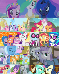Size: 1920x2400 | Tagged: safe, alternate version, edit, edited screencap, editor:itsmgh1203, imported from derpibooru, screencap, apple bloom, applejack, bon bon, cloudy quartz, cookie crumbles, dj pon-3, fluttershy, izzy moonbow, limestone pie, lyra heartstrings, marble pie, maud pie, night light, pear butter, photo finish, pinkie pie, pipp petals, posey shy, princess cadance, princess celestia, princess luna, rainbow dash, rarity, scootaloo, starlight glimmer, sunny starscout, sunset shimmer, sweetie belle, sweetie drops, trixie, twilight sparkle, twilight velvet, vinyl scratch, windy whistles, zipp storm, alicorn, earth pony, human, pegasus, pony, unicorn, all bottled up, equestria girls, equestria girls series, flutter brutter, forgotten friendship, hearthbreakers, parental glideance, season 1, season 4, season 5, season 6, season 7, season 8, slice of life (episode), surf and/or turf, the cutie mark chronicles, the perfect pear, twilight's kingdom, spoiler:g5, spoiler:my little pony: tell your tale, spoiler:s08, spoiler:tyts01e46, :o, ^^, adorabloom, applejack's hat, bipedal, book, chalkboard, clothes, cowboy hat, crown, cute, cutealoo, cutie mark crusaders, diasweetes, eyes closed, female, filly, flying, foal, g5, hat, hug, jewelry, leather, leather vest, lesbian, looking at each other, looking at someone, lyrabon, male, mane six, mare, my little pony: tell your tale, necklace, night, open mouth, open smile, pie sisters, ponyville town hall, regalia, royal sisters (g5), shipping, siblings, sisters, smiling, smiling at each other, sparky's sick, spread wings, stallion, sweat, sweatdrop, unicorn twilight, vest, wall of tags, wings, women's day, yearbook