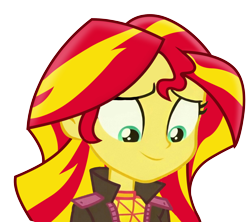 Size: 1232x1095 | Tagged: safe, imported from derpibooru, sunset shimmer, human, equestria girls, equestria girls series, sunset's backstage pass!, spoiler:eqg series (season 2), female, hair, hairstyle, original art, simple background, solo, transparent background