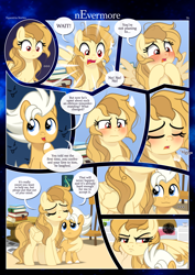 Size: 3259x4607 | Tagged: safe, artist:estories, imported from derpibooru, oc, oc:alice goldenfeather, oc:fable, earth pony, pegasus, pony, comic:nevermore, blushing, brother and sister, colt, comic, cute, earth pony oc, female, foal, male, mare, ocbetes, open mouth, pegasus oc, red eyes, red eyes take warning, siblings