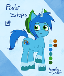 Size: 1170x1401 | Tagged: safe, artist:ismazhecat, imported from derpibooru, oc, oc:pumbi steps, pony, unicorn, g5, looking at you, male, reference sheet, stallion