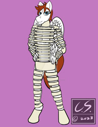 Size: 1024x1326 | Tagged: safe, artist:adhiguna, artist:johnathon-matthews, imported from derpibooru, oc, oc:vipermk1sc, anthro, pegasus, armor, bone armor, commission, deviantart watermark, furry, obtrusive watermark, solo, watermark