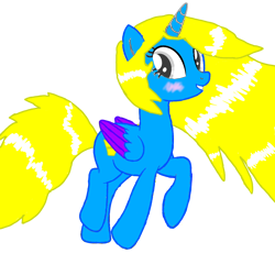 Size: 1378x1378 | Tagged: safe, imported from derpibooru, oc, oc only, oc:smooth haze, alicorn, 1000 hours in ms paint, alicorn oc, base used, horn, long mane, simple background, smiling, solo, transparent background, wings