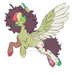 Size: 1024x1024 | Tagged: safe, artist:lynesssan, imported from derpibooru, oc, oc only, oc:bugsy, pegasus, pony, deviantart watermark, obtrusive watermark, pegasus oc, simple background, solo, transparent background, watermark