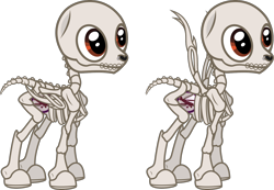 Size: 1518x1053 | Tagged: safe, artist:lightningbolt, derpibooru exclusive, imported from derpibooru, pegasus, pony, skeleton pony, .svg available, bone, folded wings, magic organ, male, nose piercing, pierce the veil, piercing, ponified, show accurate, simple background, skeleton, skull, solo, spread wings, stallion, svg, transparent background, vector, vic fuentes, wings