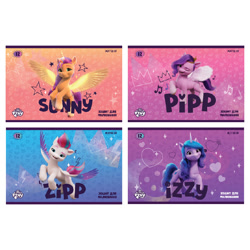 Size: 800x800 | Tagged: safe, imported from derpibooru, izzy moonbow, pipp petals, sunny starscout, zipp storm, alicorn, pegasus, pony, unicorn, background pony hitch, cyrillic, g5, merchandise, race swap, sunnycorn, ukrainian