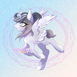 Size: 2717x2717 | Tagged: safe, artist:violet-lau, imported from derpibooru, oc, oc only, alicorn, pony, alicorn oc, base used, eyelashes, female, horn, mare, open mouth, solo, wings