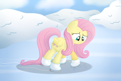 Size: 3000x2000 | Tagged: artist needed, safe, imported from derpibooru, fluttershy, ice skates, skates, solo