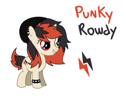 Size: 845x676 | Tagged: safe, artist:cdv, derpibooru exclusive, imported from derpibooru, oc, oc only, oc:punky rowdy, pony, unicorn, female, filly, foal, reference sheet, simple background, solo, white background