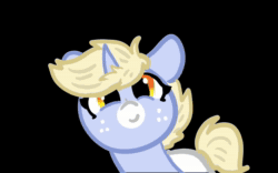 Size: 1280x800 | Tagged: safe, artist:nootaz, imported from derpibooru, oc, oc:nootaz, pony, unicorn, animated, boop, c:, female, floppy ears, looking at you, mare, smiling, solo, sound, squee, steam deck, webm