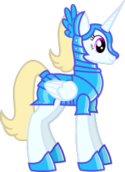 Size: 948x1302 | Tagged: safe, artist:andrevus, imported from derpibooru, oc, oc only, alicorn, pony, alicorn oc, armor, hoof shoes, horn, simple background, solo, transparent background, valkyrie, wings