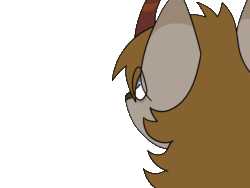 Size: 1200x900 | Tagged: safe, artist:beetlebonez, imported from derpibooru, oc, oc only, oc:raspberry spark, kirin, animated, animation meme, blue eyes, brown coat, brown mane, gif, kirin oc, looking up, male, simple background, solo, transparent background
