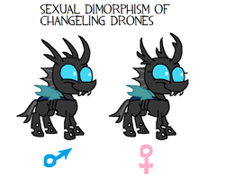 Size: 802x635 | Tagged: safe, artist:dragonboi471, imported from derpibooru, changeling, caption, chart, female, image macro, male, simple background, story included, text, white background