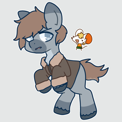 Size: 1900x1900 | Tagged: safe, artist:nawnii, imported from derpibooru, mouse, pony, ashley graham, clothes, leon s. kennedy, male, meme, moushly, ponified, resident evil, resident evil 4, stallion, unshorn fetlocks