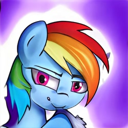 Size: 1024x1024 | Tagged: safe, imported from derpibooru, pony, ai content, ai generated, generator:thisponydoesnotexist, not rainbow dash, solo