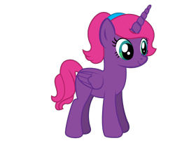 Size: 4056x3312 | Tagged: safe, artist:andrevus, imported from derpibooru, oc, oc only, oc:pinkmane, alicorn, pony, alicorn oc, hairband, horn, simple background, solo, transparent background, wings