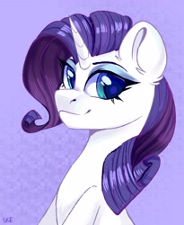 Size: 3250x3970 | Tagged: safe, artist:ske, imported from derpibooru, rarity, pony, unicorn, looking at you, smiling, solo