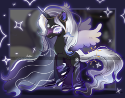 Size: 1783x1408 | Tagged: safe, artist:koribooo, imported from derpibooru, oc, oc only, alicorn, pony, alicorn oc, grin, horn, smiling, solo, wings