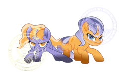 Size: 3437x2189 | Tagged: safe, artist:lincolnbrewsterfan, derpibooru exclusive, imported from derpibooru, oc, oc only, oc:imperii solem (empirica sol), oc:lunae novae (new luna), pony, unicorn, derpibooru, my little pony: the movie, .svg available, angry, april fools, april fools 2023, battle stance, bending, blue, blue mane, blue tail, crouching, death stare, derpibooru ponified, duo, duo female, ethereal hair, ethereal mane, ethereal tail, female, flowing mane, glare, glowing, glowing horn, gold, golden eyes, head down, head tilt, horn, implied princess celestia, implied princess luna, inkscape, inverted colors, logo, looking at you, magic, magic circle, magic glow, mare, meta, movie accurate, multicolored hair, multicolored mane, multicolored tail, new lunar republic, opposites, palette swap, ponified, ponified logo, projection, raised hoof, recolor, representative, rivalry, runes, runescape, serious, serious face, sibling rivalry, siblings, simple background, sisters, solar empire, spread hooves, staring at you, staring into your soul, svg, tail, the fourth wall cannot save you, translucent mane, transparent background, transparent mane, transparent tail, twin sisters, twins, unicorn oc, vector, yellow eyes