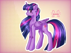 Size: 1024x768 | Tagged: safe, artist:niveria25, imported from derpibooru, twilight sparkle, alicorn, pony, ear fluff, female, g4, gradient background, mare, solo, twilight sparkle (alicorn)