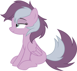 Size: 6006x5581 | Tagged: safe, artist:surprisepi, imported from derpibooru, oc, oc only, oc:amethyst harmony, pegasus, pony, base used, female, looking up, mare, pegasus oc, sitting, solo