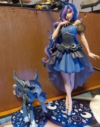 Size: 2330x2945 | Tagged: safe, artist:ninjanaut1000, imported from derpibooru, kotobukiya, princess luna, human, pony, figurine, kotobukiya princess luna, statuette