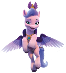Size: 533x585 | Tagged: safe, imported from derpibooru, queen haven, pegasus, pony, 3d, female, flying, g5, mare, official, open mouth, simple background, white background