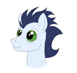 Size: 1282x1224 | Tagged: safe, artist:charismatic pony, imported from derpibooru, soarin', pegasus, pony, bust, digital art, green eyes, male, simple background, solo, stallion, white background