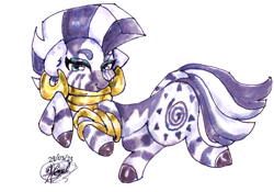 Size: 4218x2958 | Tagged: safe, artist:mannybcadavera, imported from derpibooru, zecora, zebra, female, high res, lidded eyes, looking at you, mare, simple background, smiling, smiling at you, solo, traditional art, watercolor painting, white background