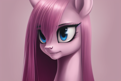 Size: 960x640 | Tagged: safe, imported from derpibooru, pinkie pie, earth pony, pony, ai content, ai generated, bust, female, mare, pinkamena diane pie, portrait, solo