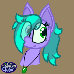 Size: 718x718 | Tagged: safe, artist:silvaqular, imported from derpibooru, oc, oc only, oc:cyanette, earth pony, pony, bust, female, mare, solo