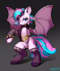 Size: 2480x2927 | Tagged: safe, artist:blazingstred, imported from derpibooru, oc, bat pony, clothes, female, looking at you, mare