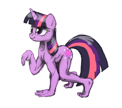 Size: 880x776 | Tagged: safe, artist:solixy406, imported from derpibooru, twilight sparkle, anthro, unicorn, cursed image, cyriak, feet, hand, not salmon, simple background, solo, unicorn twilight, wat, white background