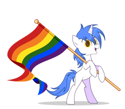 Size: 2550x2210 | Tagged: safe, artist:amadeus_sano(ych), imported from derpibooru, oc, oc only, oc:citrine (refractive gem), "unicorn", pride flag, simple background, solo, transparent background