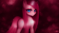 Size: 1024x576 | Tagged: safe, imported from derpibooru, pinkie pie, earth pony, pony, ai content, ai generated, female, mare, pinkamena diane pie, sad, solo