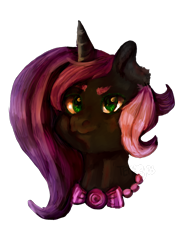 Size: 700x941 | Tagged: safe, artist:temary03, imported from derpibooru, oc, oc only, pony, unicorn, bowtie, bust, female, horn, palindrome get, simple background, solo, transparent background, unicorn oc
