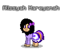 Size: 216x176 | Tagged: safe, artist:dematrix, imported from derpibooru, oc, oc only, oc:alissyah mareyanah, earth pony, pony, pony town, clothes, cute, female, mare, pixel art, simple background, solo, transparent background