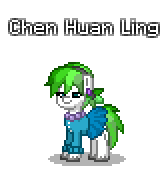 Size: 168x176 | Tagged: safe, artist:dematrix, imported from derpibooru, oc, oc only, oc:chen huan ling, earth pony, pony, pony town, clothes, female, mare, pixel art, simple background, solo, transparent background