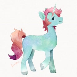 Size: 2048x2038 | Tagged: safe, artist:runkpori, imported from derpibooru, oc, oc only, pony, unicorn, solo