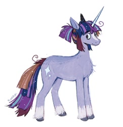 Size: 1430x1473 | Tagged: safe, artist:runkpori, imported from derpibooru, twilight sparkle, pony, unicorn, redesign