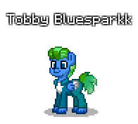 Size: 196x176 | Tagged: safe, artist:dematrix, imported from derpibooru, oc, oc only, oc:tobby bluesparkk, pegasus, pony, pony town, clothes, male, pixel art, simple background, solo, stallion, transparent background