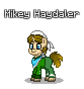 Size: 166x176 | Tagged: safe, artist:dematrix, imported from derpibooru, oc, oc only, oc:mike haydaler, earth pony, pony, pony town, clothes, male, pixel art, simple background, solo, stallion, transparent background