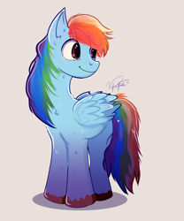 Size: 3000x3600 | Tagged: safe, artist:valeisaisabel1, imported from derpibooru, rainbow dash, pegasus, pony, female, simple background, solo