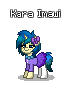 Size: 146x176 | Tagged: safe, artist:dematrix, imported from derpibooru, oc, oc only, oc:kara imawi, pony, unicorn, pony town, clothes, female, mare, pixel art, simple background, solo, transparent background
