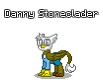 Size: 208x170 | Tagged: safe, artist:dematrix, imported from derpibooru, oc, oc only, oc:danny stoneclader, pony, pony town, clothes, male, pixel art, simple background, solo, transparent background