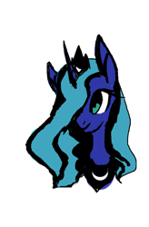 Size: 490x747 | Tagged: safe, artist:redlilly255, imported from derpibooru, princess luna, alicorn, pony, bust, simple background, solo, transparent background