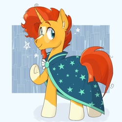 Size: 2048x2048 | Tagged: safe, artist:slushpony, imported from derpibooru, sunburst, pony, unicorn, male, solo, stars