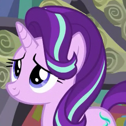Size: 250x250 | Tagged: safe, edit, edited screencap, imported from derpibooru, screencap, starlight glimmer, the crystalling, cropped, mirrored