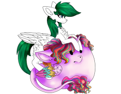 Size: 876x683 | Tagged: artist needed, safe, imported from derpibooru, oc, oc only, oc:eiri, oc:zephyr, alicorn, pegasus, pony, chest fluff, collar, female, mare, simple background, transparent background