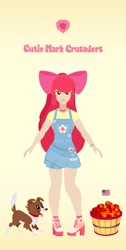 Size: 1036x2048 | Tagged: safe, artist:pleasantlypony, imported from derpibooru, apple bloom, human, female, humanized, solo